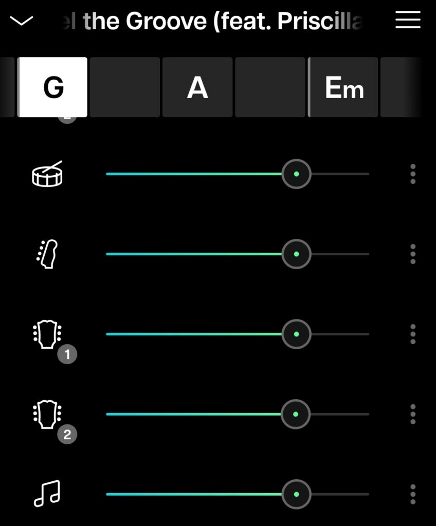 Moises app main screen